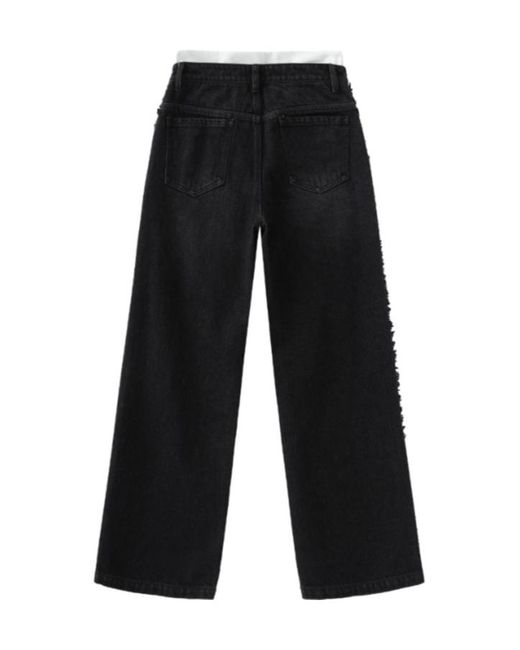 Marissa Chiara Black Drawstring Jeans