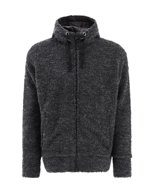 Junya Watanabe Black Textured Drawstring Sweater for men