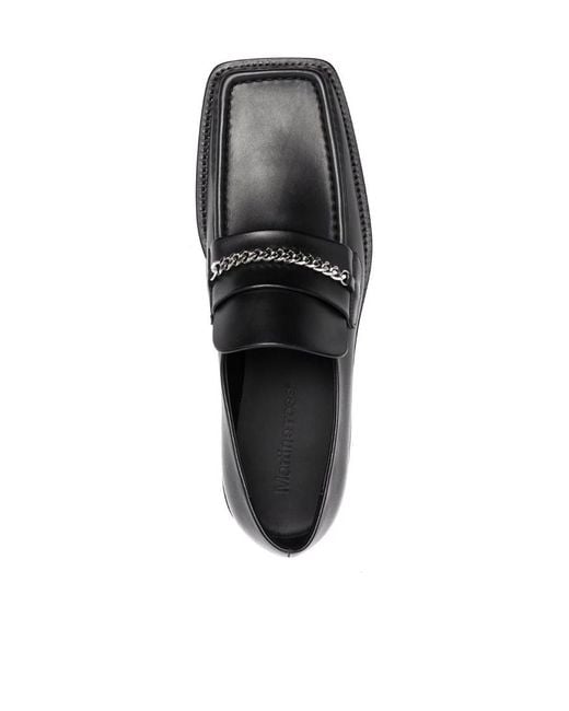 Martine Rose Black Chain-Trimmed Loafers