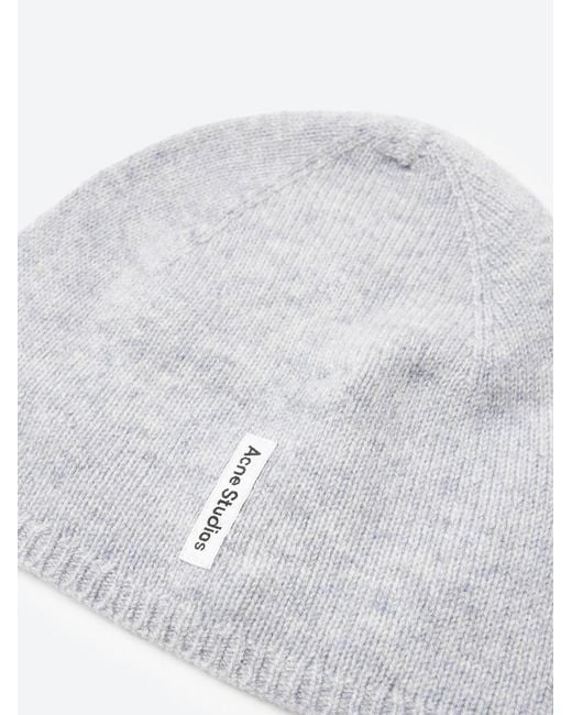 Acne White Knitted Hat