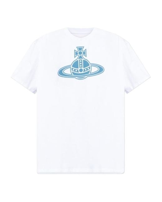 Vivienne Westwood Blue Oversized Crewneck T-Shirt for men