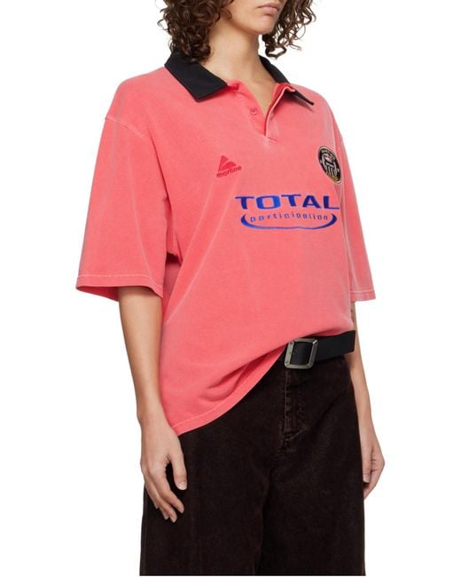 Martine Rose Logo Embroidered Polo Shirt for men