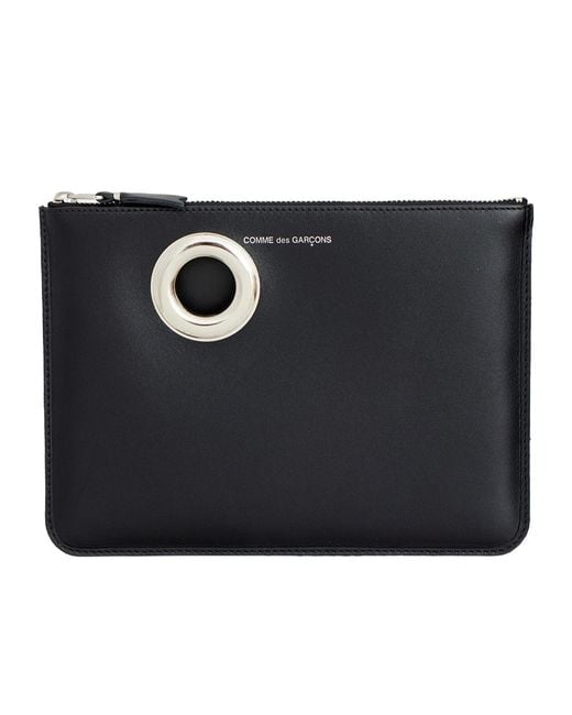 Comme des Garçons Black Zipper Clutch for men