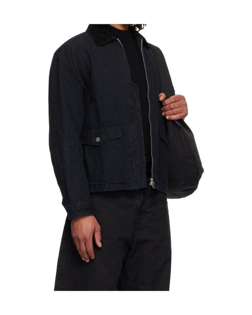 Comme des Garçons Blue Zip Jacket for men