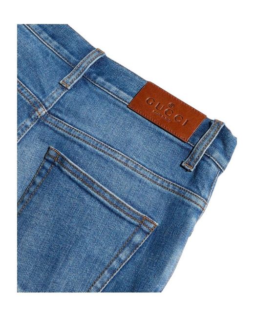 Gucci Blue Flared Pants