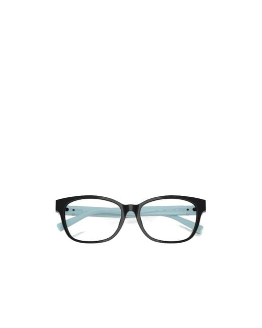 Tiffany & Co White Rectangle Frame Glasses