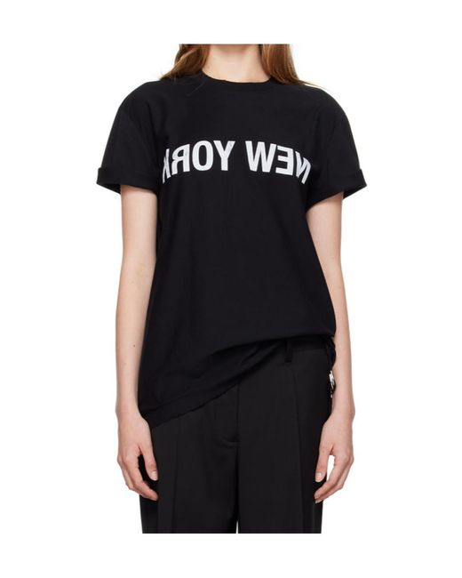 Helmut Lang Black New York Seatbelt T-Shirt for men