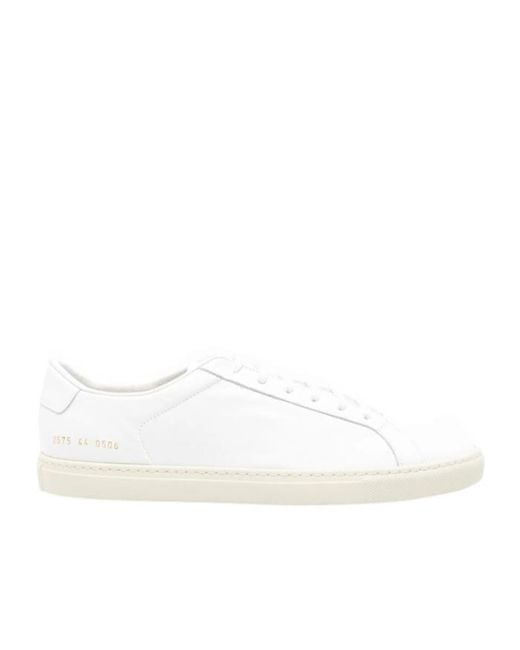 Common Projects White Round-Toe Sneakers for men