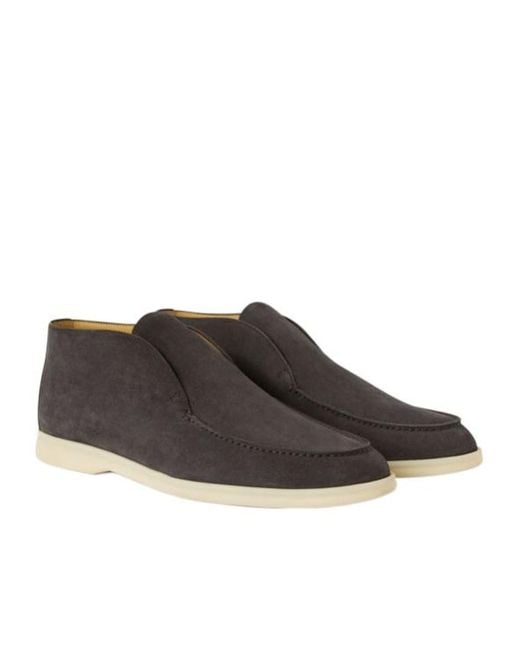 Loro Piana Brown Open Walk Round-Headed Boots for men