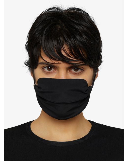 Givenchy Black Eyelet-Detail Face Mask for men