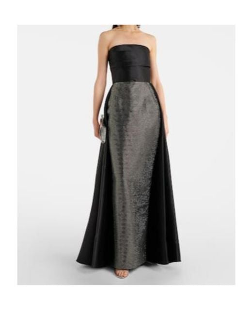 Solace London Black Embellished Corset Gown