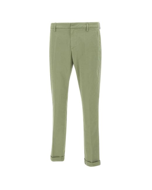 Dondup Green Gaubert Slim-Fit Pants for men