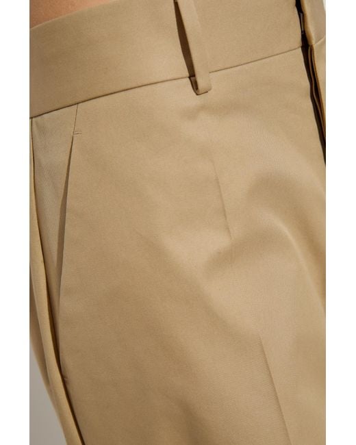 DSquared² Natural Logo Plaque Tailored Trousers