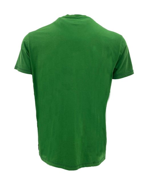 Armani Jeans Green Item O-Neck Short-Sleeved T-Shirt for men