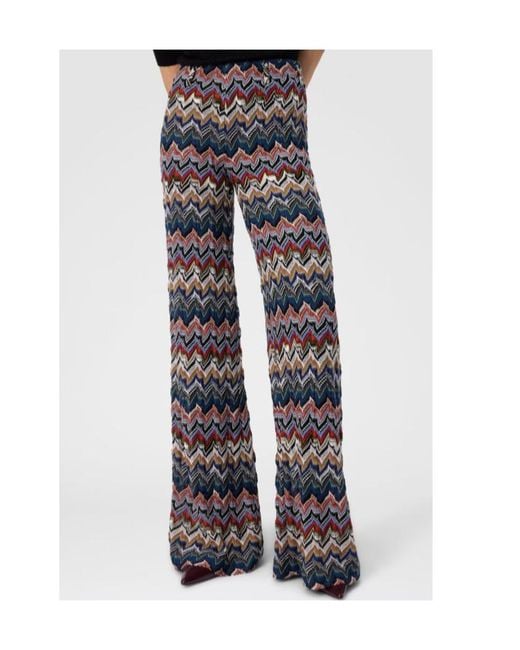 Missoni Gray Embroidered Lace Palazzo Pants