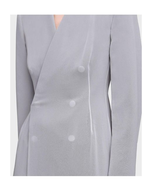 Maison Margiela White Covered Tailored Maxi Dress