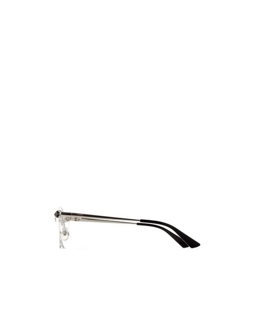Cartier White Cat-Eye Frame Glasses