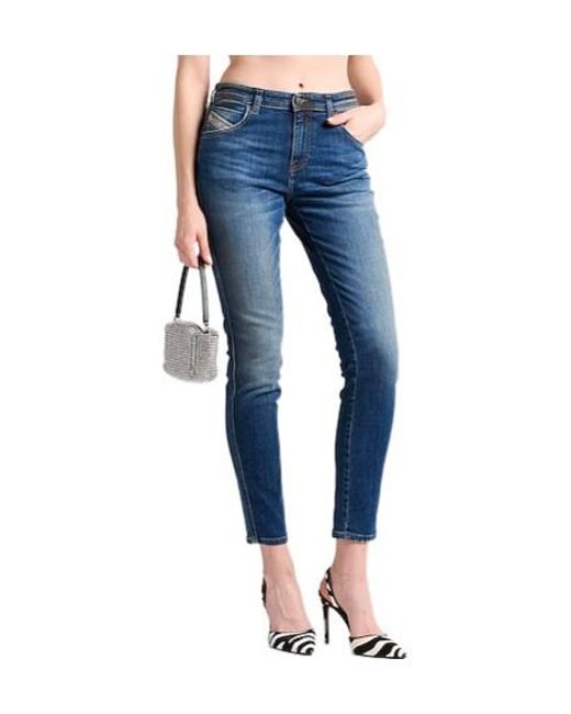 DIESEL Blue Dark Wash Stretch Jeans
