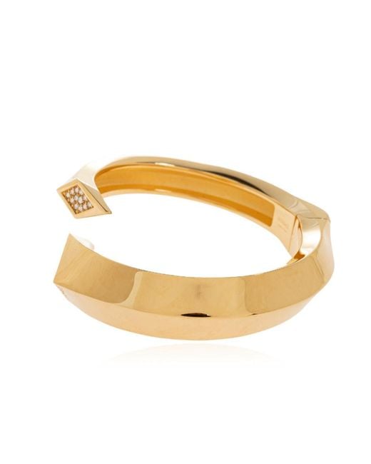 Versace Metallic Spiral-Shaped Bracelet for men
