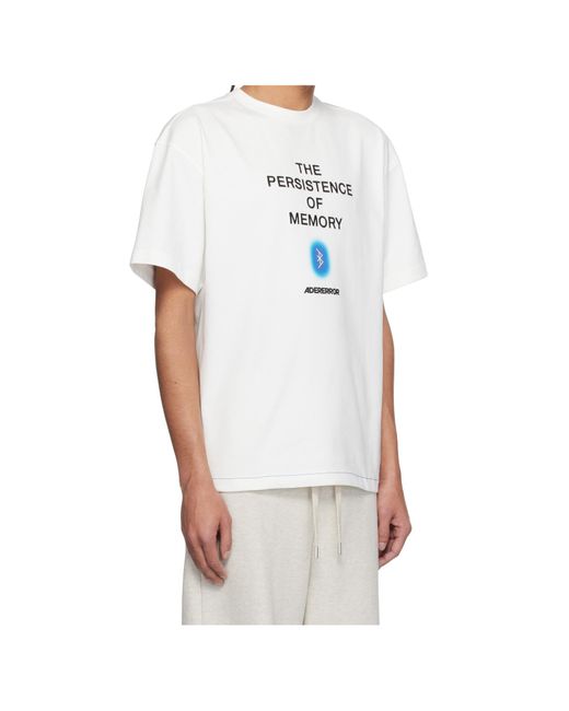 Adererror White Short-Sleeved T-Shirt for men