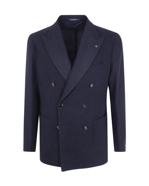 Tagliatore Blue Montecarlo Double Breasted Jacket for men
