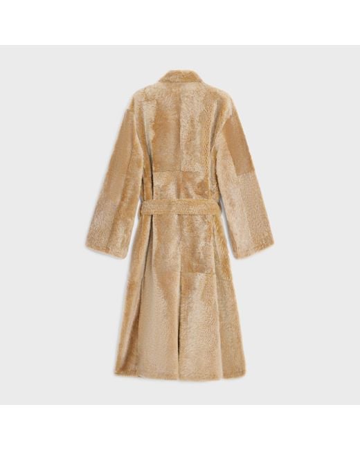 Céline Natural Wrapped Coat