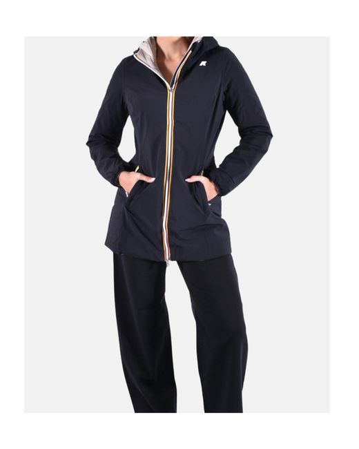 K-Way Blue Logo Casual Jacket for men