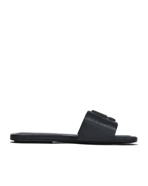 Marc Jacobs Black The J Marc Square-Toe Sandals