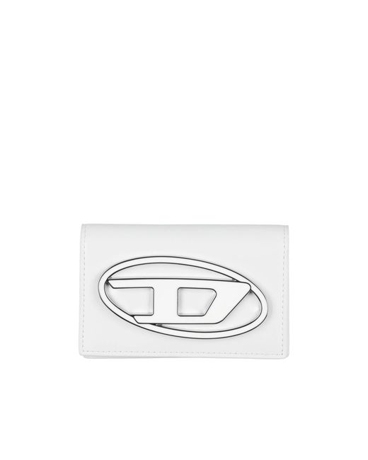 DIESEL White Leather Cardholders