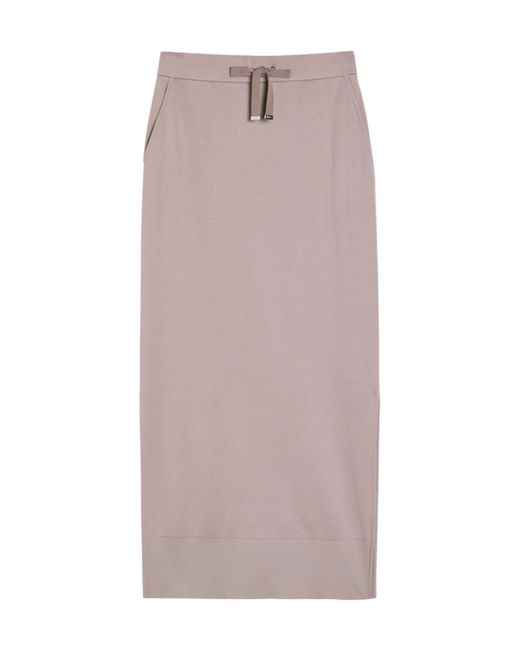 Herno Multicolor Cotton Midi Skirt
