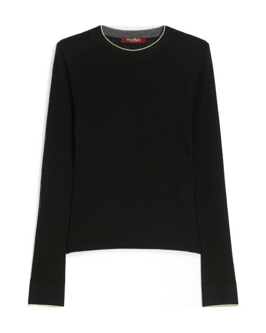 Max Mara Black Wool Sweater