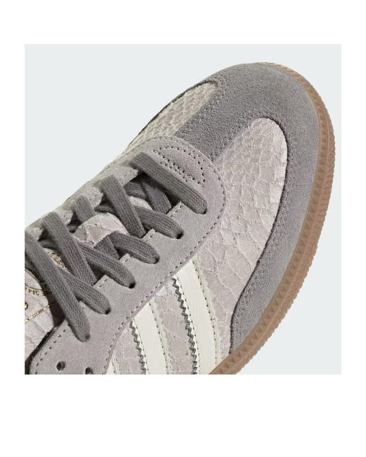 Adidas Originals Gray Adidas Samba Og Mesh Panel Low-Tops for men