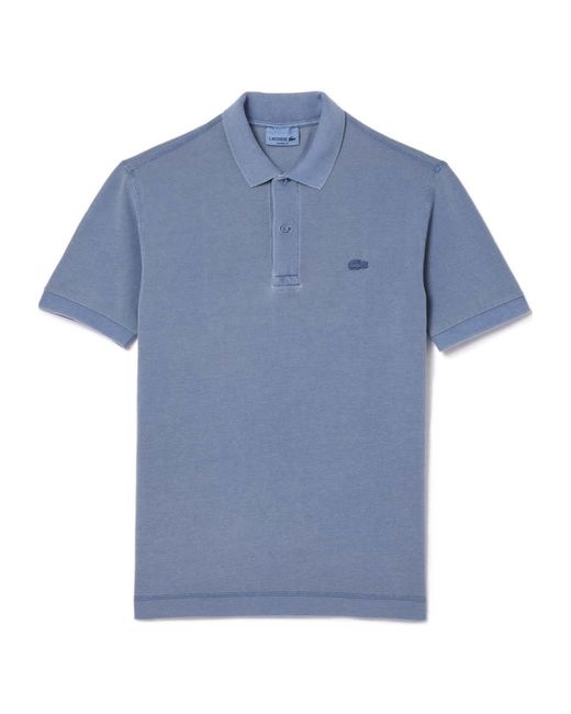 Lacoste Blue Classic-Fit Natural Dye Polo Shirt for men