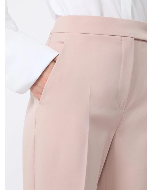Max Mara Pink Mxmossido Tailored Pants