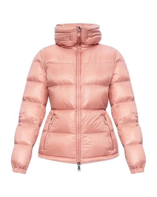 Moncler Pink Douro Zip-Up Puffer Jacket