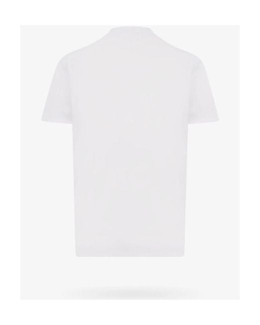 DSquared² White Graphic Printed Crewneck T-Shirt for men