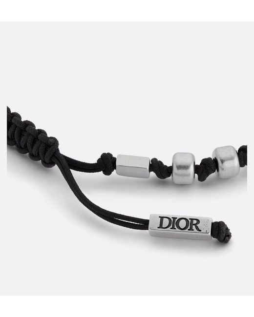 Dior Metallic Astero Cord Bracelet for men