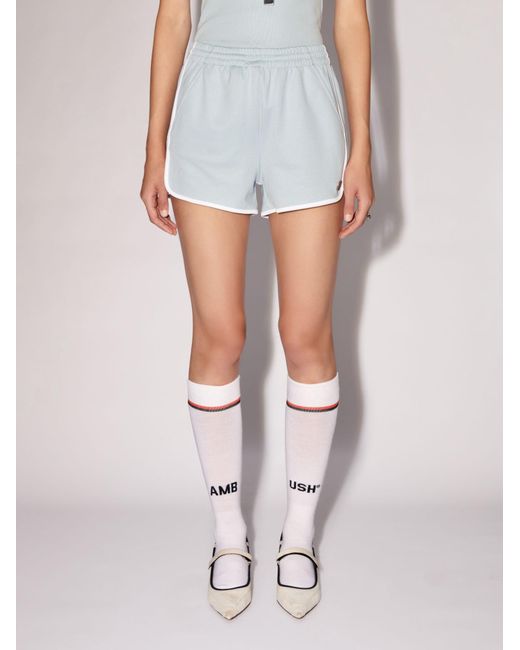 Ambush Blue Logo Plaque Running Shorts