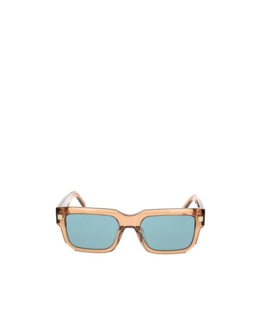 Givenchy Blue Eyewear Rectangle Frame Sunglasses