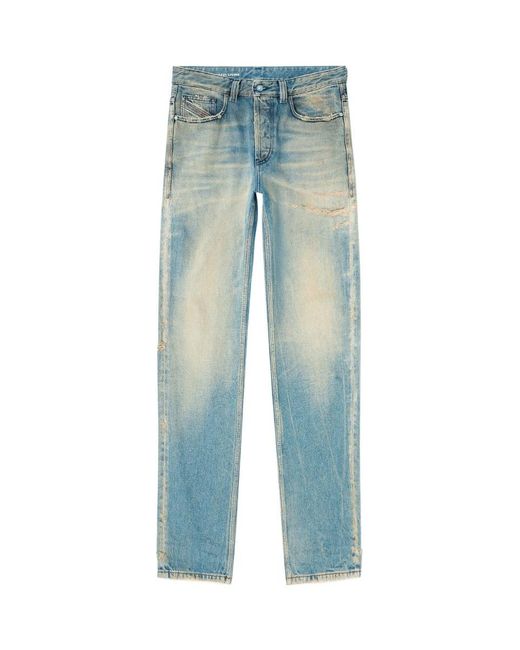 DIESEL Blue Regular Fit Tapered Jeans for men