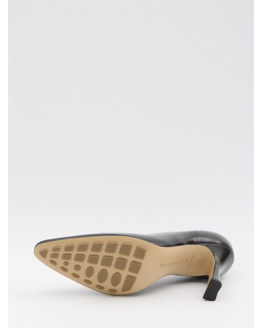 Bottega Veneta Black Sofia Pointed-Toe Slip-On Pumps