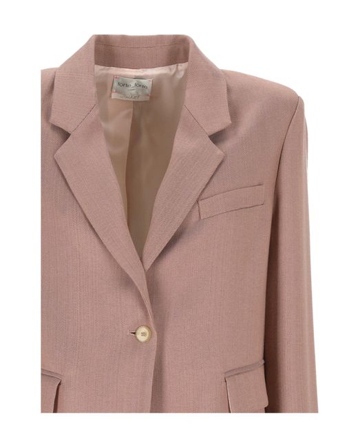 Forte_forte Brown Single-Breasted Jacket