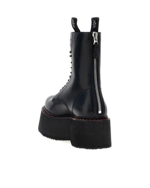 R13 Black X-Stack' Boots