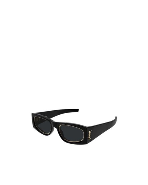 Saint Laurent Black Eyewear Rectangle Frame Sunglasses