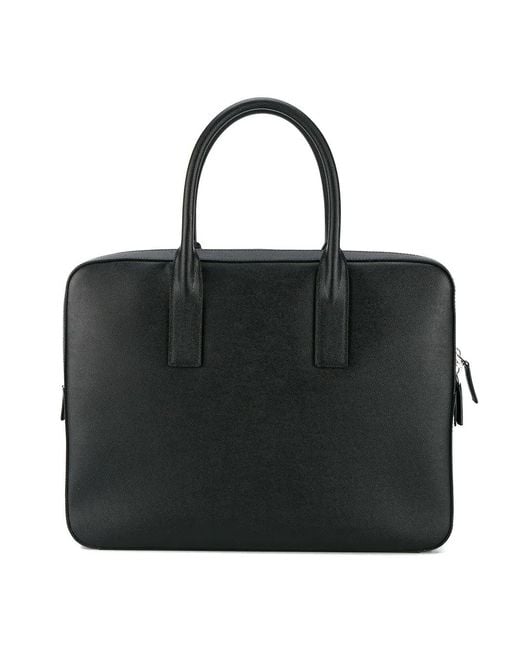 Saint Laurent Black Small Museum Briefcase for men