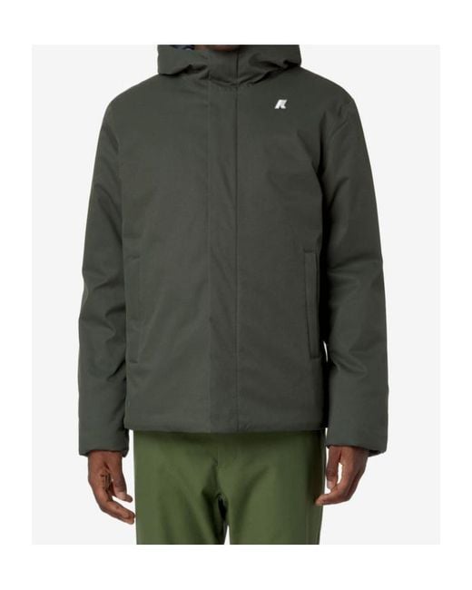 K-Way Green Jacko Twill Jacket for men