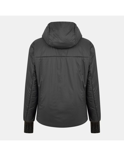 Prada Gray Hooded Padded Jacket for men