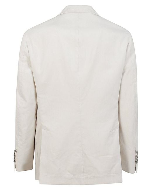 Brunello Cucinelli White Double Breasted Suit for men