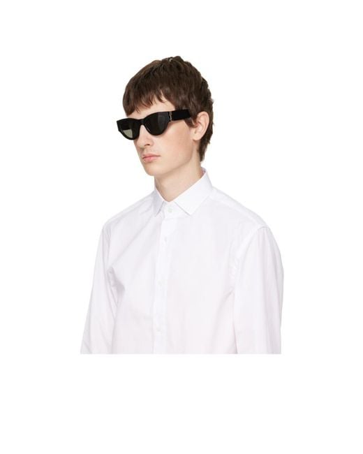 Saint Laurent Black Eyewear Cat-Eye Sunglasses