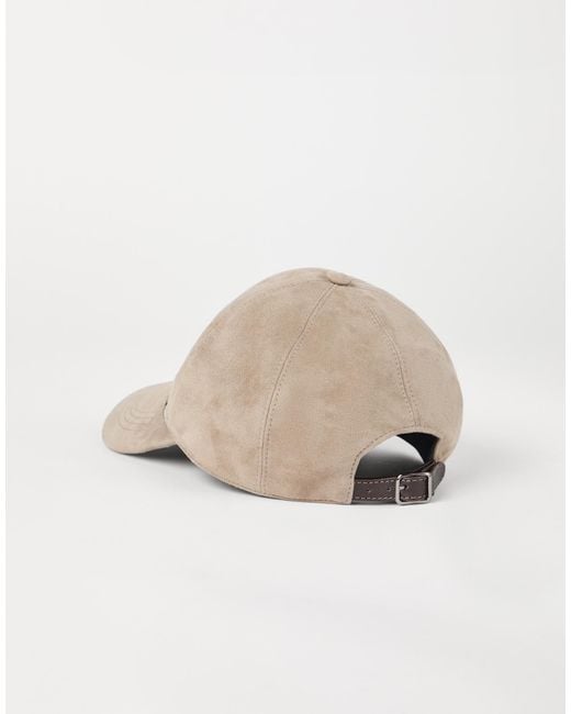 Brunello Cucinelli Multicolor Suede Beaded-Band Baseball Cap